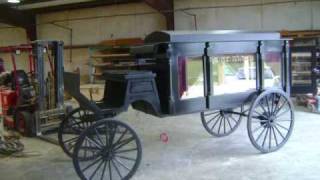 Horse Drawn Hearse Custom Made [upl. by Aerb925]