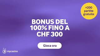 100 bonus fino a CHF 300 [upl. by Ahsinhoj263]