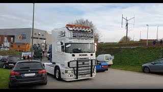 Loud Pipes at Ciney truckshow 2019 Nightshow by Karatsiolis and Kamm [upl. by Rattray]