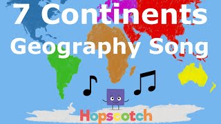 Seven Continents Geography Song [upl. by Ydnagrub327]