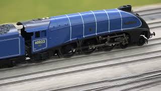 On test Hornby Record Breaking Mallard Train set [upl. by Ardnek521]