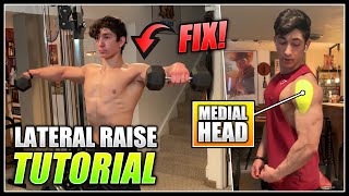 How to do the DUMBBELL LATERAL RAISE  2 Minute Tutorial [upl. by Norraa]