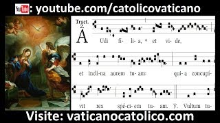 Audi filia  Tract  Canto Gregoriano  Gregorian Chant [upl. by Harahs]