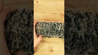 Kuscheliges Fake Fur Stirnband stricken crochet stricken diy [upl. by Assirim857]