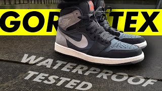 The One That Wont Crease 😱 Nike Air Jordan 1 High OG Element GoreTex Shadow  Waterproof Test [upl. by Ahseek585]