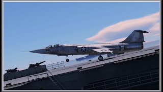 F104A Starfighter RBSB Carrier Landing  War Thunder [upl. by Ahsieuqal60]