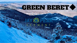 Skiing GREEN BERET at JAY PEAK  Hardest Run of My Life  February 2024 [upl. by Aztilay406]