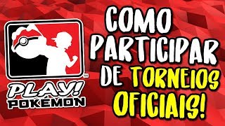 COMO PARTICIPAR DE TORNEIOS OFICIAIS Pokémon TCG e Video Game [upl. by Nadler]