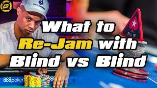 Facing a Minraise What to Shove All In with Blind vs Blind  Winning Poker Strategy for SNG and MTT [upl. by Seidnac]