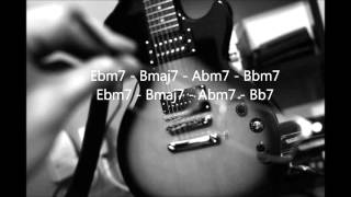 Eb minor funk smooth jazz backing track [upl. by Ahtinak]