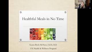 UK Working Parents Network  Healthful Meals in No Time [upl. by Hosfmann444]