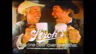 1979 Strohs beer commercial Steve Kanaly [upl. by Kendy]