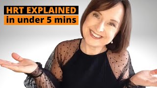 What is HRT HRT gel patches tablets and more explained in under 5 minutes [upl. by Zelig]