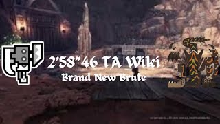 MHWIB Switch Axe Solo TA Wiki Brute Tigrex 2’58 monsterhunter switchaxe [upl. by Boland]