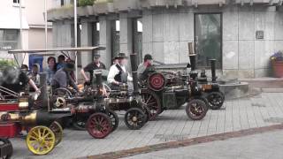 Dampftraktoren Ausfahrt vom Bruckenwasenfest nach Plochingen 2017 [upl. by Irtimid]