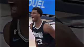 Jaren Jackson Jr dunking over Anthony Davis but Anthony Davis get them back [upl. by Irrak]