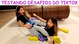 TESTANDO DESAFIOS DO TIKTOK [upl. by Natanoy]