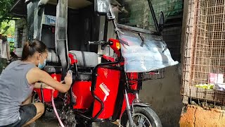 VLOG 20 Paano maglinis ng Ebike3 wheels HamsunChezka Jose [upl. by Euqinor]