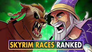 Skyrim  All 10 Races Ranked [upl. by Inaej]