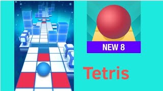 Rolling Sky Level 8  Tetris rollingskyofficial tetris rollingsky gameplay [upl. by Nevak376]