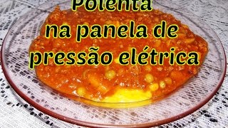 Polenta na panela de pressão elétrica  molho de carne moída bolonhesa [upl. by Nagaem635]