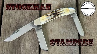 Saturdays Stockman Stampede Case XX BoneStag Sowbelly Terrysknivesandmanstuff [upl. by Otreblasiul]