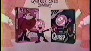 Quisp vs Quake Cereal 1965 very 1st Commercial [upl. by Ryann645]