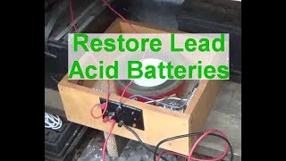 How to desulfate a lead acid battery [upl. by Aitas]