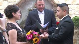 Mr and Mrs Zepeda exchange vows at Maggianos [upl. by Ronni127]