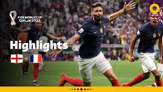 Giroud header wins it  England v France  FIFA World Cup Qatar 2022 [upl. by Airom113]