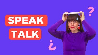 La diferencia entre SPEAK amp TALK en inglés [upl. by Laughry]