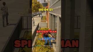 How long does it take to touch grass with Peter in all SpiderMan games videogames spiderman [upl. by Ener]