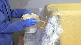 How to Laminate Large Composite Fibreglass Moulds [upl. by Zenda]