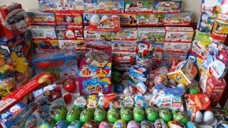 386 Surprise Eggs Kinder Surprise Collection [upl. by Leonanie526]