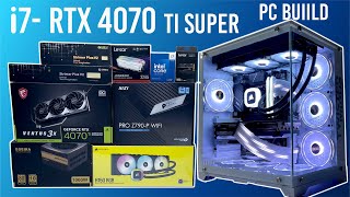 i7 14700kf Rtx 4070 ti super Gaming pc build [upl. by Sibelle403]