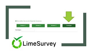 LimeSurvey SonstigesAntwortoption mit Kommentarfeld [upl. by Orgel948]