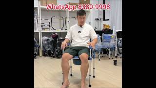 ViN K01  89 Commode Shower Chair adjustable height Anti Rusty for Heavy Showering [upl. by Peterus]