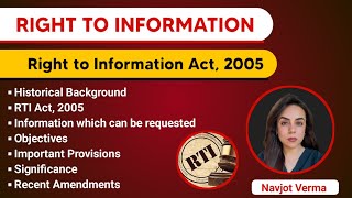 RTI  Right to Information Act  Important Provisions of RTI Act [upl. by Thema]