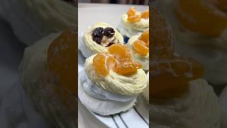 Mini pavlovaმინი პავლოვა pavlova merengue [upl. by Geanine]