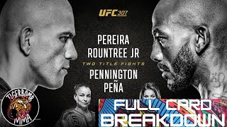 UFC 307  Pereira vs Rountree Full Card Breakdown amp Predictions [upl. by Miguela773]