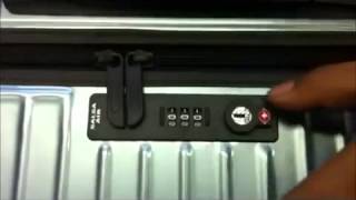 How Set The Lock On Your Rimowa Suitcase [upl. by Adila]