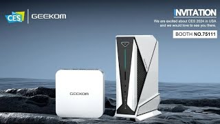 GEEKOM CES 2024 Mini PC lineup unveiled featuring Intel Core Ultra amp AMD Ryzen 8000 series APUs [upl. by Anrat]