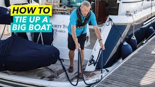 How to dock a boat  Tying up a 60ft flybridge motoryacht  Motor Boat amp Yachting [upl. by Aneba]