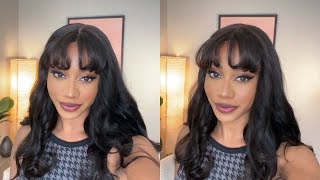 Easy Curtain Bang Wig install Ft Luvme Hair [upl. by Spence233]