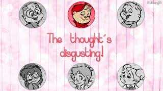 The Chipmunks and The Chipettes  Kiss The Girl with lyrics [upl. by Gonta]