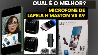 Microfone de lapela HMaston mk16 vs k9 da China [upl. by Malissa]