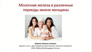 Молочная железа в различные периоды жизни женщины Часть 1 [upl. by Marek391]