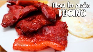 HOW TO MAKE HOMEMADE TOCINO  TOCINO EASY RECIPE [upl. by Duarte]