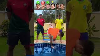 Güler VS Lehmann VS Kroos VS Gavi VS Vini VS Ronaldo  Water Jump Challenge [upl. by Attezi]