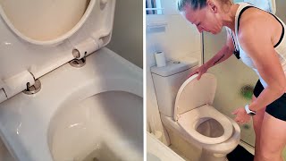 Quickly Fix a Toilet Seat With Hidden Fixings [upl. by Yentiw]